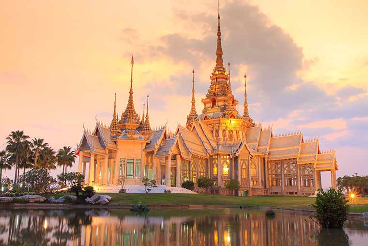 Tempel i Nakhon Ratchasima, Thailand